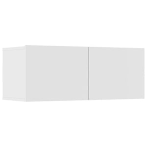 vidaXL 8-Piece TV Cabinet Set White Engineered Wood