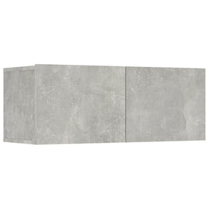 vidaXL 8-Piece TV Cabinet Set Concrete Grey Engineered Wood