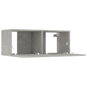 vidaXL 8-Piece TV Cabinet Set Concrete Grey Engineered Wood