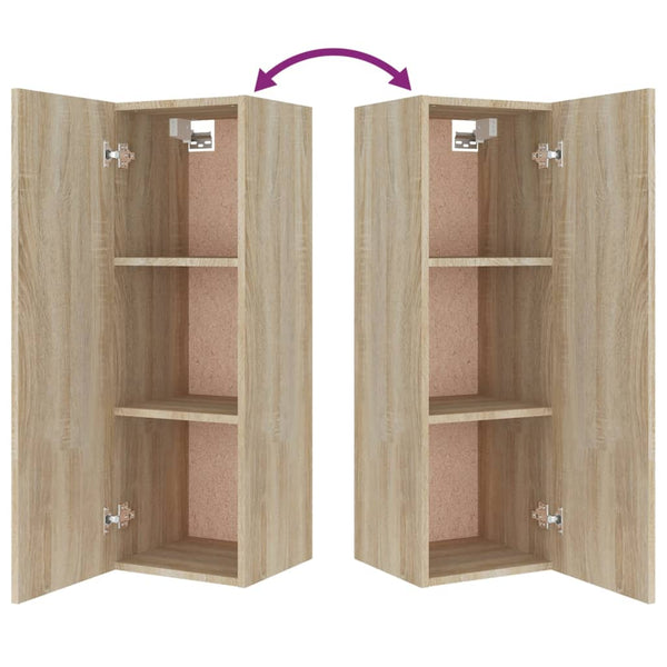 vidaXL 8-Piece TV Cabinet Set Sonoma Oak Engineered Wood