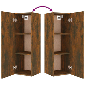 vidaXL 8-piece TV Cabinet Set Smoked Oak Engineered Wood