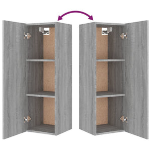 vidaXL 8-Piece TV Cabinet Set Grey Sonoma Engineered Wood