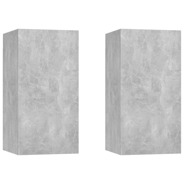 vidaXL 4-Piece TV Cabinet Set Concrete Grey Engineered Wood