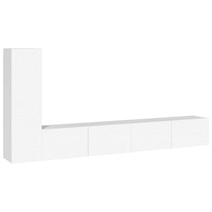 vidaXL 3-Piece TV Cabinet Set White Engineered Wood
