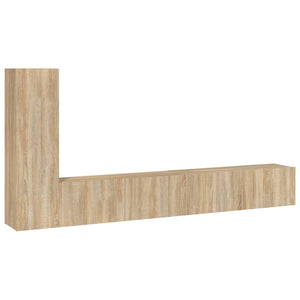 vidaXL 3-Piece TV Cabinet Set Sonoma Oak Engineered Wood