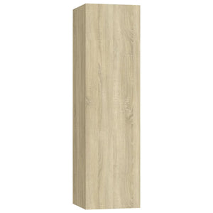 vidaXL 3-Piece TV Cabinet Set Sonoma Oak Engineered Wood