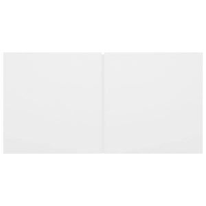 vidaXL 4-Piece TV Cabinet Set White Engineered Wood
