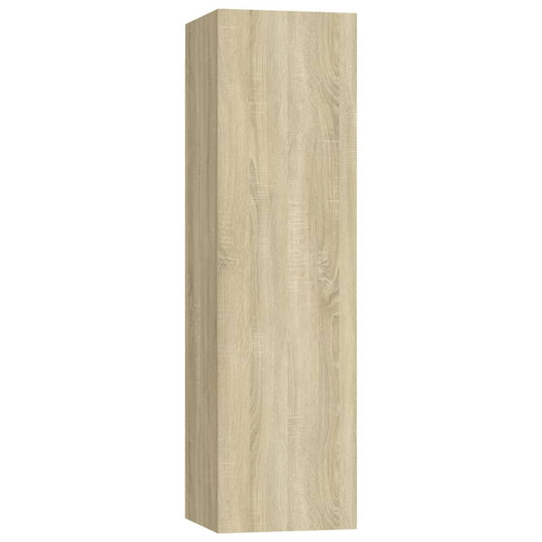 vidaXL 4-Piece TV Cabinet Set Sonoma Oak Engineered Wood