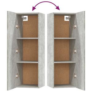 5-tlg. TV-Schrank-Set Betongrau Holzwerkstoff
