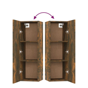 5-tlg. TV-Schrank-Set Räuchereiche Holzwerkstoff