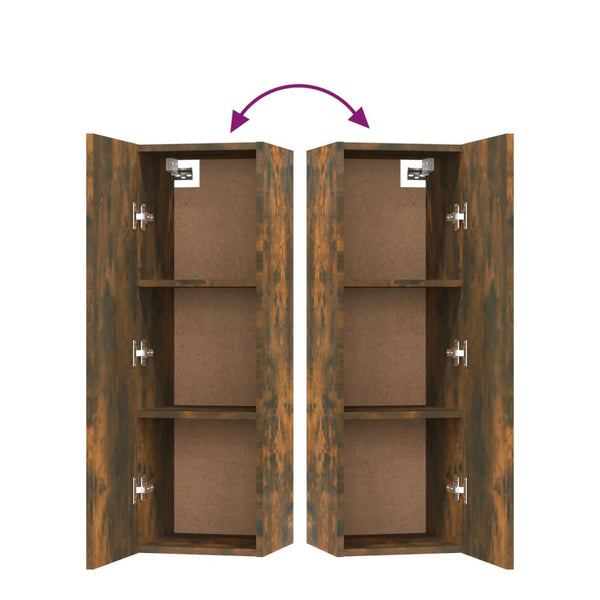 5-tlg. TV-Schrank-Set Räuchereiche Holzwerkstoff