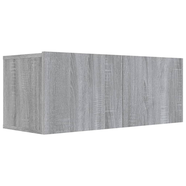 vidaXL 6-Piece TV Cabinet Set Sonoma Grey Engineered Wood