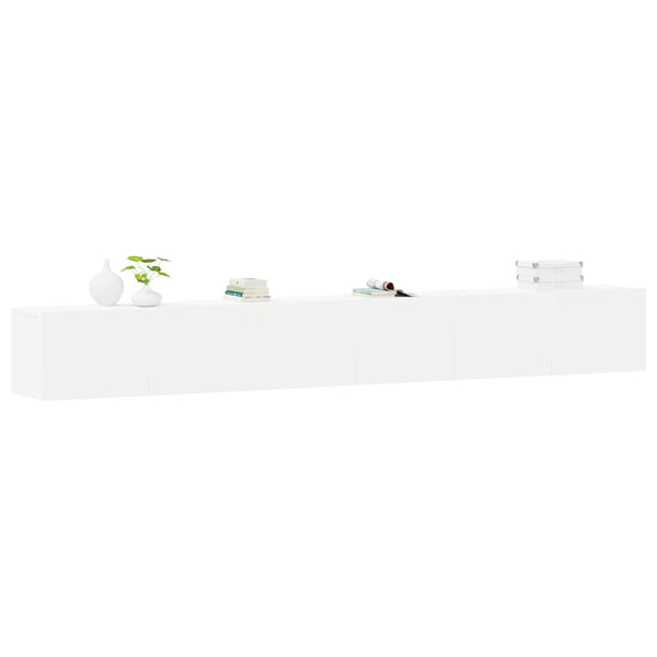 vidaXL 3-Piece TV Cabinet Set White Engineered Wood