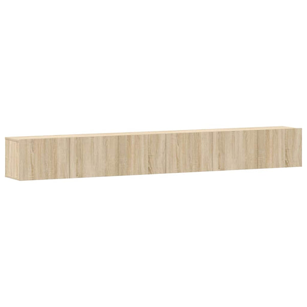 vidaXL 3-Piece TV Cabinet Set Sonoma Oak Engineered Wood