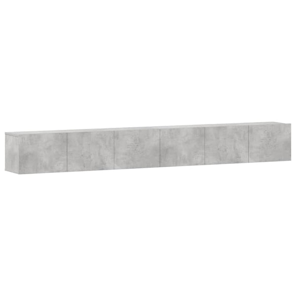 vidaXL 3-Piece TV Cabinet Set Concrete Grey Engineered Wood