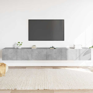 vidaXL 3-Piece TV Cabinet Set Concrete Grey Engineered Wood