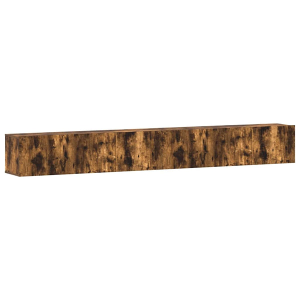 vidaXL 3-Piece TV Cabinet Set Smoked Oak Engineered Wood