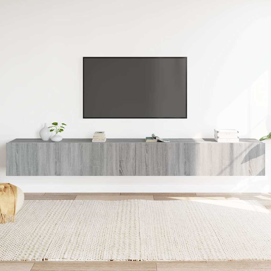 vidaXL 3-Piece TV Cabinet Set Grey Sonoma Engineered Wood