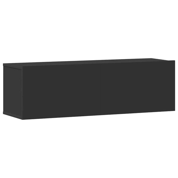 vidaXL 3-Piece TV Cabinet Set Black Engineered Wood