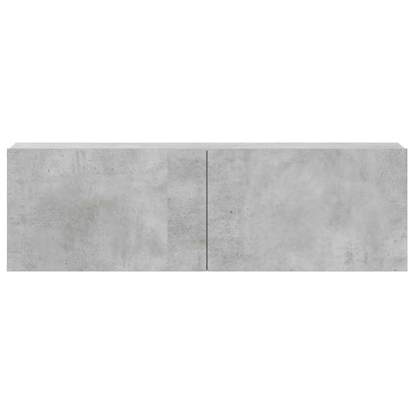 vidaXL 3-Piece TV Cabinet Set Concrete Grey Engineered Wood