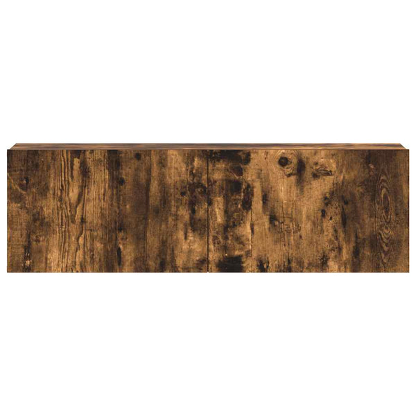 vidaXL 3-Piece TV Cabinet Set Smoked Oak Engineered Wood