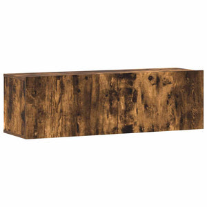 vidaXL 3-Piece TV Cabinet Set Smoked Oak Engineered Wood
