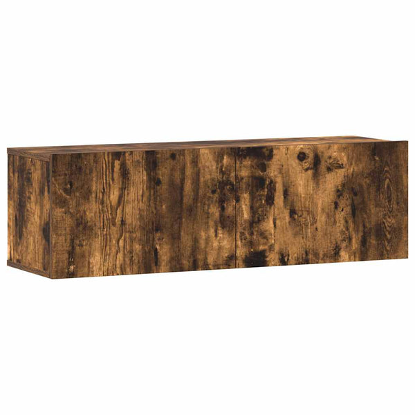 vidaXL 3-Piece TV Cabinet Set Smoked Oak Engineered Wood