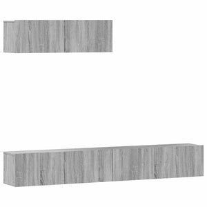 vidaXL 3-Piece TV Cabinet Set Grey Sonoma Engineered Wood