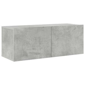 vidaXL 7-Piece TV Cabinet Set Concrete Grey Engineered Wood