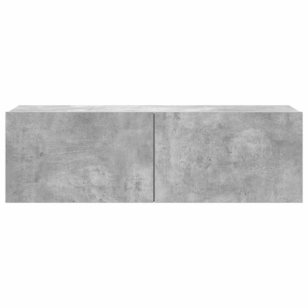 vidaXL 7-Piece TV Cabinet Set Concrete Grey Engineered Wood