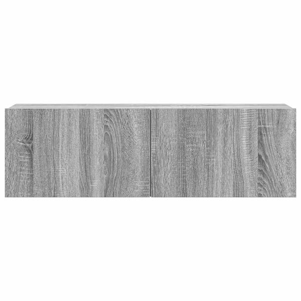 vidaXL 7-Piece TV Cabinet Set Sonoma Grey Engineered Wood