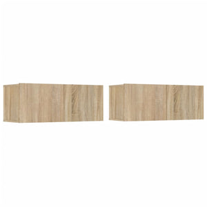 vidaXL 4-Piece TV Cabinet Set Sonoma Oak Engineered Wood