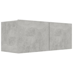 vidaXL 6-Piece TV Cabinet Set Concrete Grey Engineered Wood