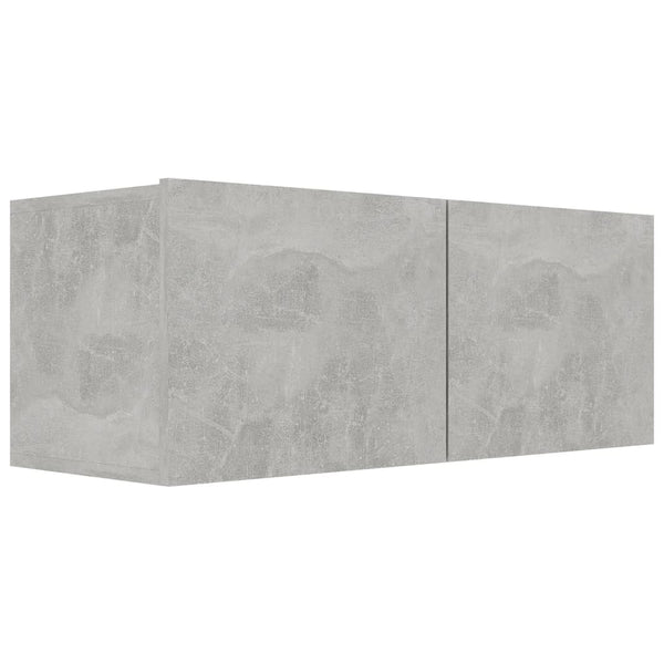 vidaXL 7-Piece TV Cabinet Set Concrete Grey Engineered Wood