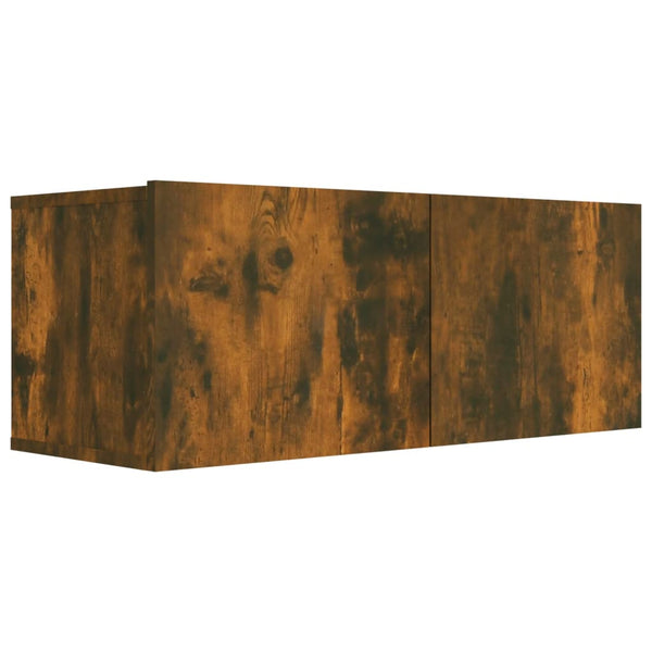 vidaXL 7-Piece TV Cabinet Set Smoked Oak Engineered Wood