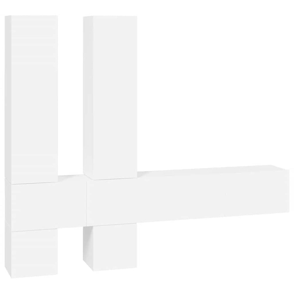 vidaXL TV Wall Cabinet White Engineered Wood