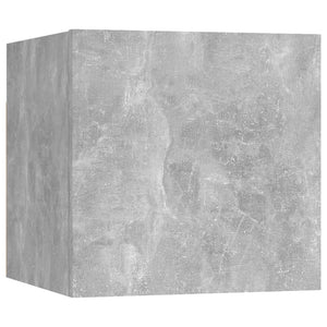 vidaXL TV Wall Cabinet Concrete Grey Engineered Wood