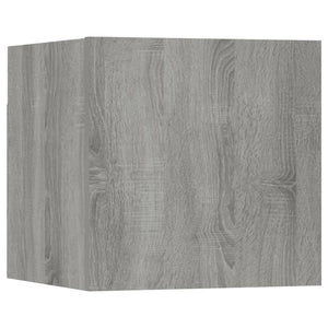 vidaXL TV Wall Cabinet Grey Sonoma Chipboard