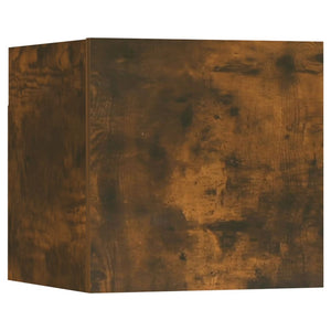 vidaXL Wall-Mounted TV Cabinet Smoked Oak Engineered Wood