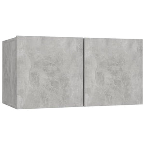 vidaXL 6-Piece TV Cabinet Set Concrete Grey Engineered Wood