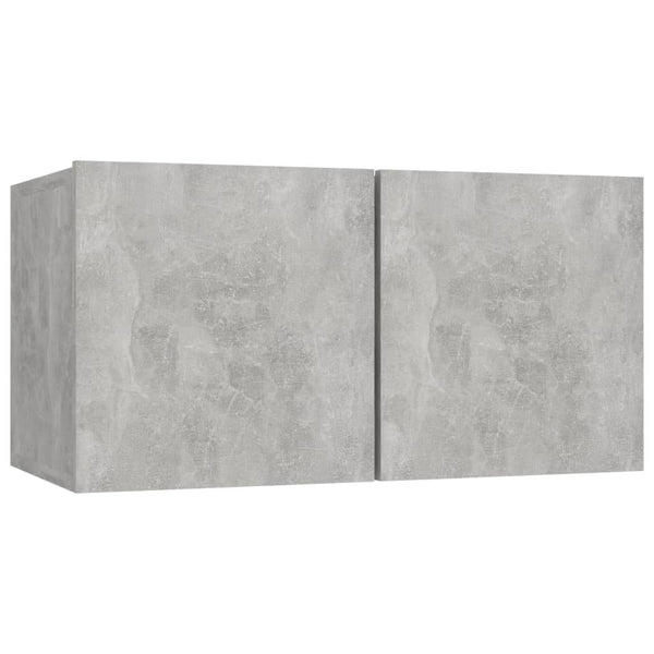 vidaXL 6-Piece TV Cabinet Set Concrete Grey Engineered Wood