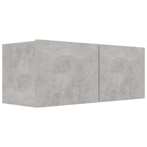 vidaXL 6-Piece TV Cabinet Set Concrete Grey Engineered Wood