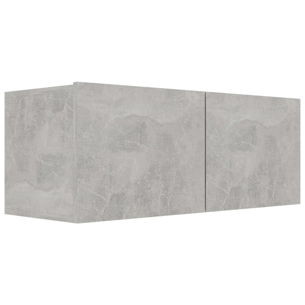 vidaXL 6-Piece TV Cabinet Set Concrete Grey Engineered Wood