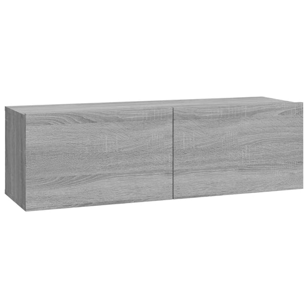 vidaXL 6-Piece TV Cabinet Set Sonoma Grey Engineered Wood