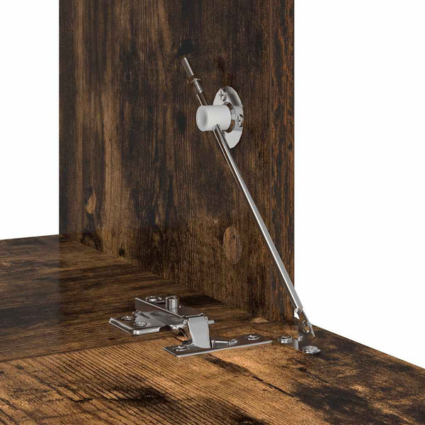 vidaXL 4-Piece TV Cabinet Set Smoked Oak Engineered Wood