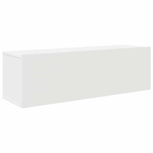 vidaXL 4-Piece TV Cabinet Set White Engineered Wood