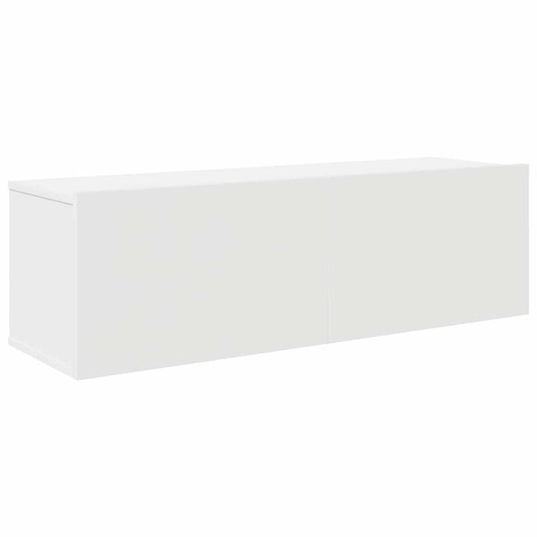 vidaXL 4-Piece TV Cabinet Set White Engineered Wood