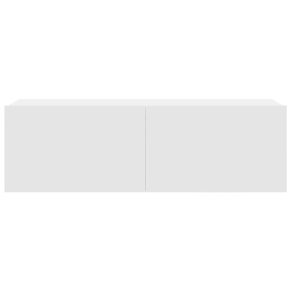 vidaXL 4-Piece TV Cabinet Set White Engineered Wood