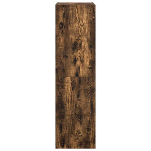 vidaXL 4-Piece TV Cabinet Set Smoked Oak Engineered Wood