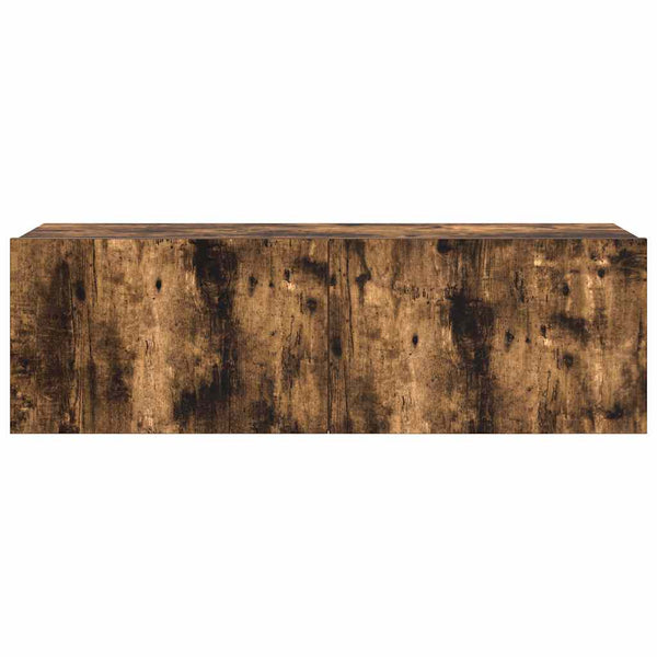 vidaXL 4-Piece TV Cabinet Set Smoked Oak Engineered Wood